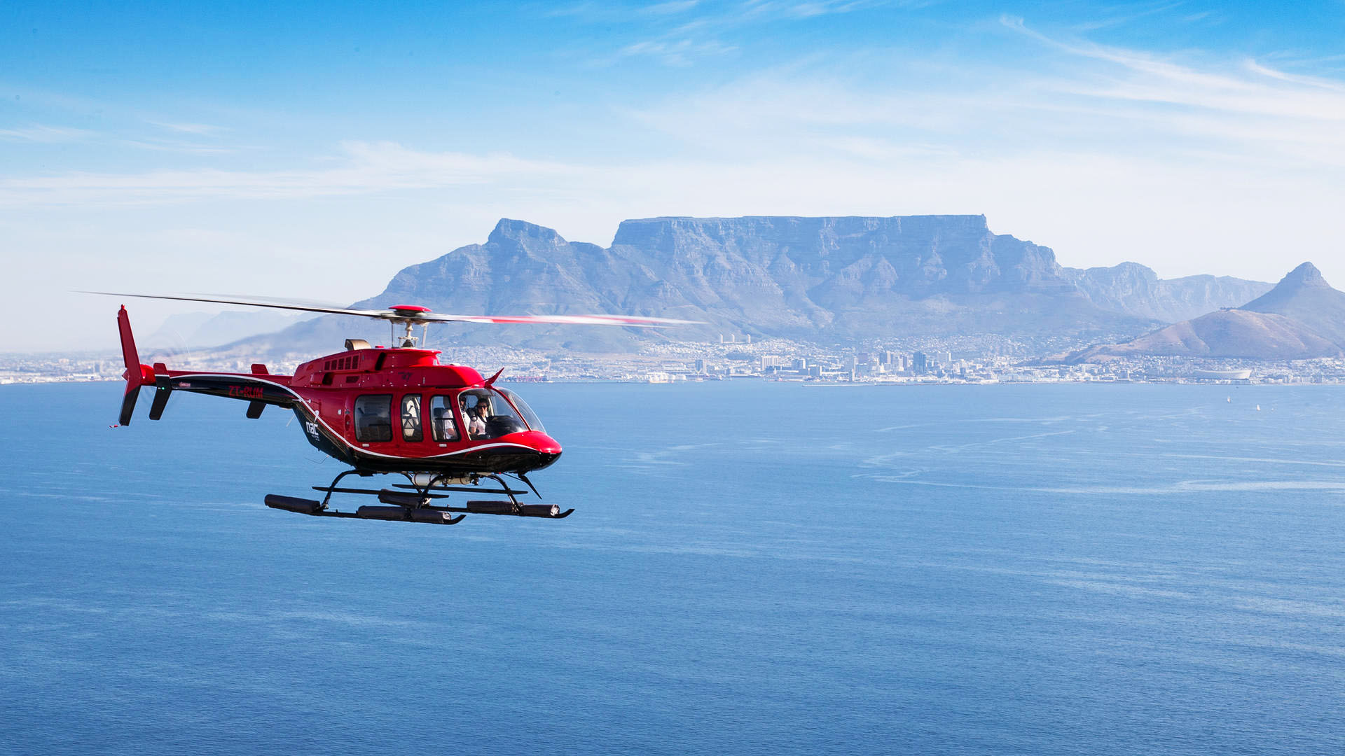 Helicopter over Cape Town