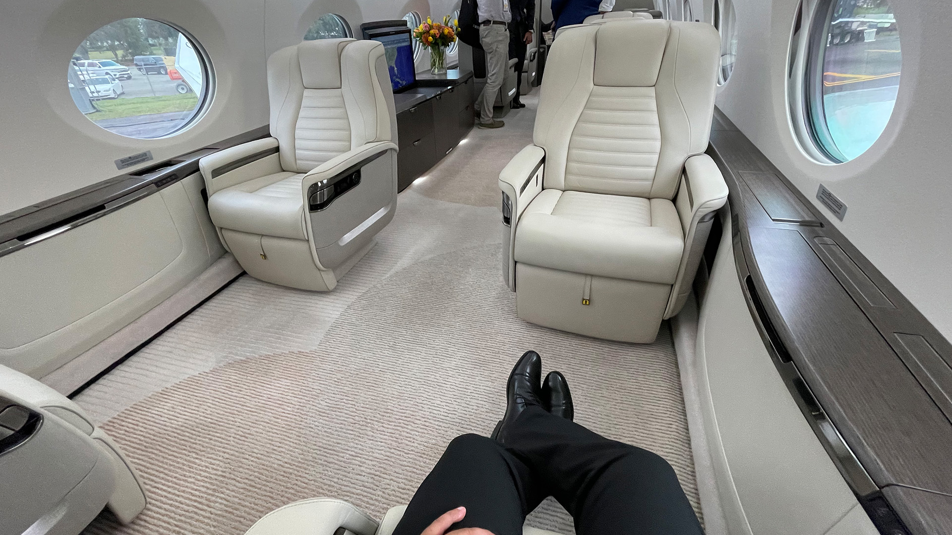 Gulfstream G700 Interior Seating at NBAA