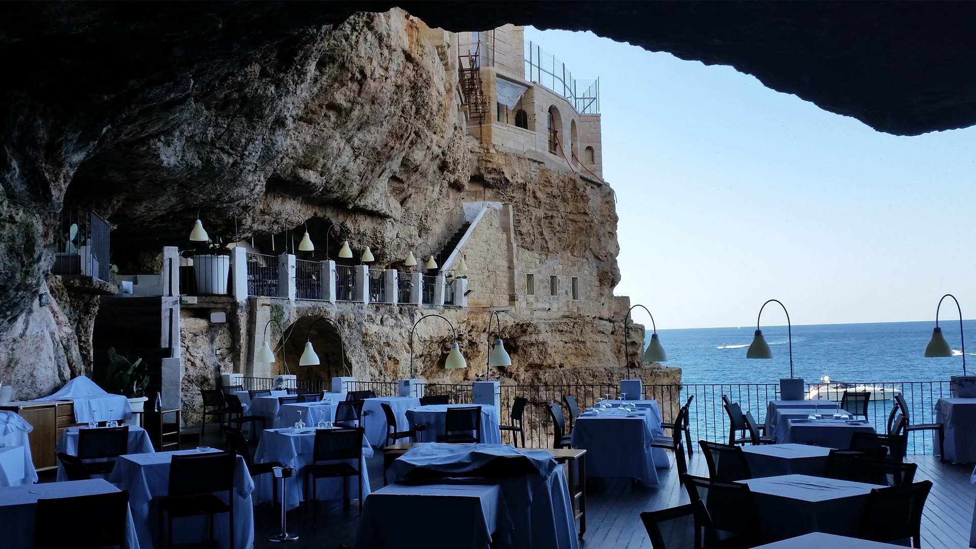 Grotta Palazzese in Polignano a Mare, Italy