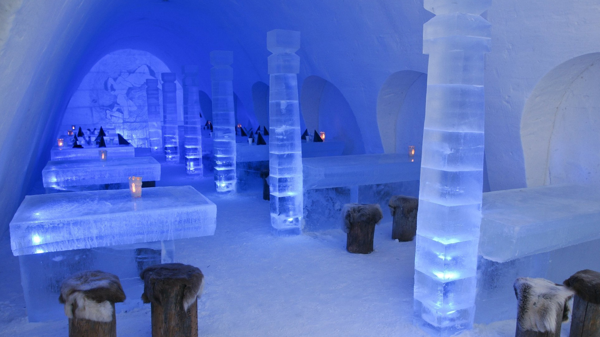Snow Castle Restaurant in Finland
